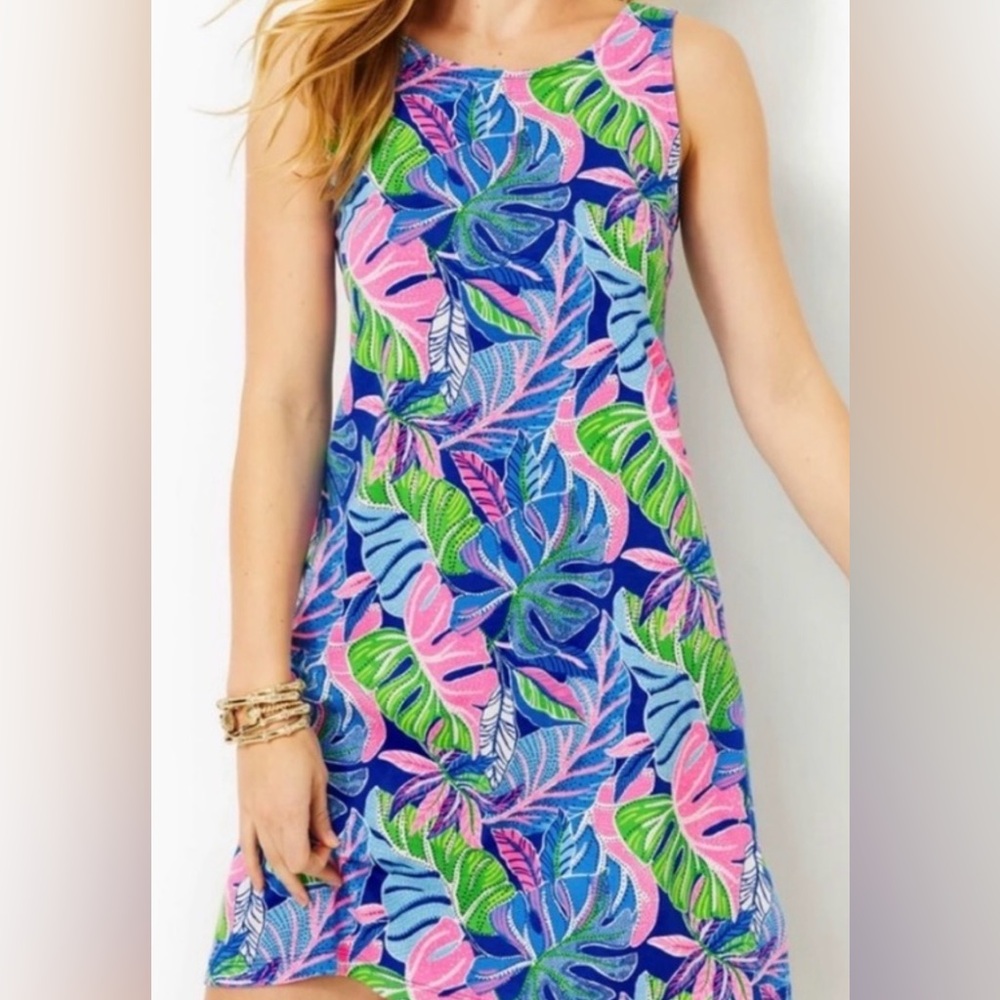 NWT Lilly Pulitzer Kristen Dress in Beleaf in Yourself print Size Large